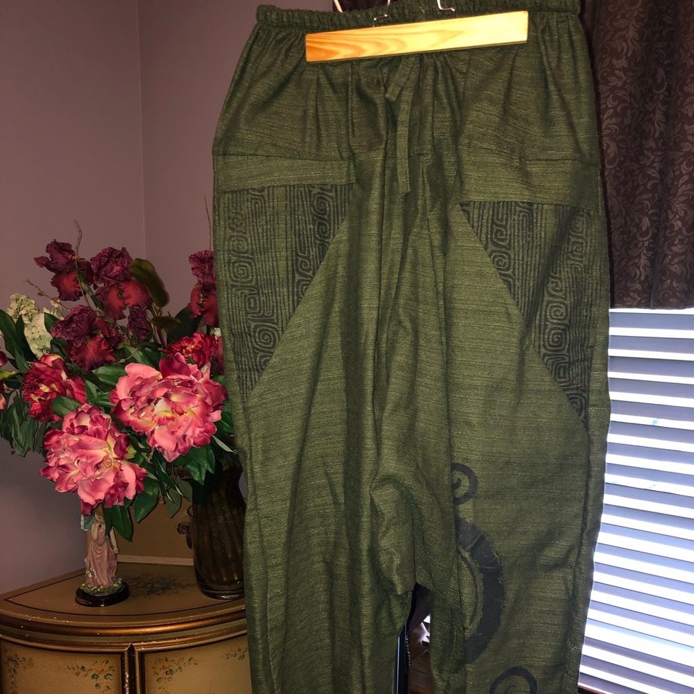 Harem Yoga Pants with Elastic Waist